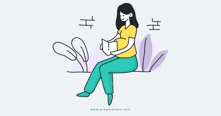 Pregnant Reading Book