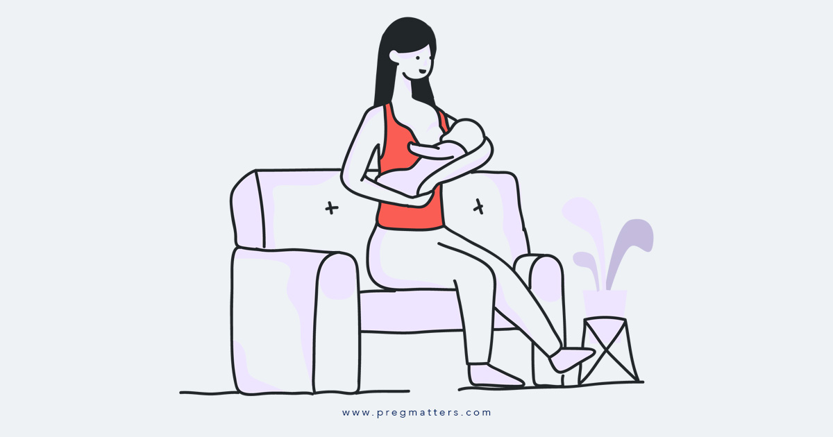 Mother Breast Feeding Baby