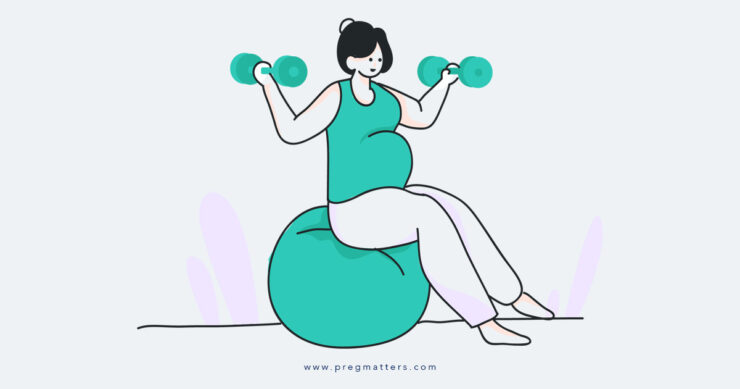 Pregnant Women Exercising