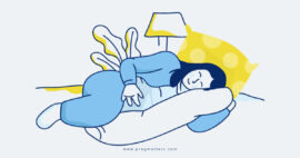 Pregnant Women With Pregnancy Pillow