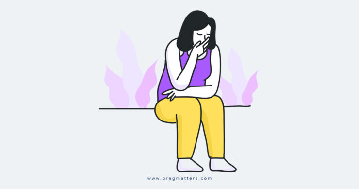 Pregnant Women Suffering With Nausea